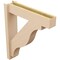 Ekena Millwork 6-in W x 26-in D x 30-in H Funston Block Rough Cedar Woodgrain TimberThane Outlooker, Primed Tan OUTUR060X26X30FST44RCPR - alternate 6